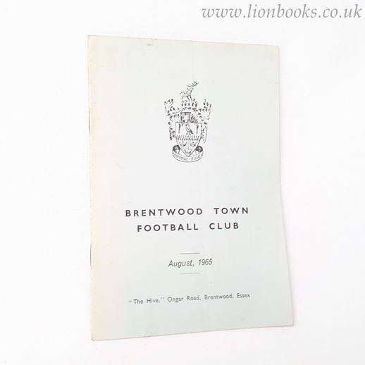 Image for Souvenir Handbook of the Newly Formed Brentwood Town Football Club